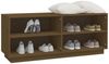 vidaXL Schuhregal Honigbraun 110x34x45 cm Massivholz Kiefer 813543 Bild 4