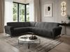 Beautysofa Ecksofa mit Metallbeine in schwarzer VOLARE L, mit höchstem Sitzkomfort, ohne Schlaffunktion Bild 5