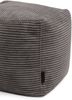 Sitzsack ‘Pouf Up!‘, Bezugstoff - Waves, 100% Polyester, Drak Grey, 40x45x45 cm cm. Bild 5