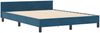 vidaXL Boxspringbett mit Kopfteil Dunkelblau 140 x 190 cm Samt 3344943 Bild 4