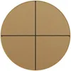 Vente-unique - RONDIA Spiegel Holz, PlatteMetall Gold - B 4 cm x H 150 cm x L 150 cm Bild 4