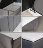 Boxspringbett Star Lux mit Fußteil, 2 Bettkästen und Matratzentopper - Doppelbett mit Topper, Bonell-Matratze, Polsterbett, Bett (Beige (Inari 22), 180 x 200 cm) Bild 3
