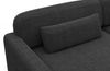 Wohnlandschaft Valencia XXL Stoff - Strukturstoff - Schwarz - Links Bild 5
