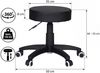 Hocker LONDON Design schwarz Bild 3