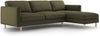 Micadoni Ecksofa Eden 4-Sitzer Rechts Samt Moßgrün Melange Bild 2