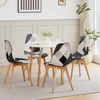 GrandCA HOME Esstisch Moderner minimalistischer Runder Esstisch, Beine aus Massivholz (1-St), geeignet als Ess- oder Couchtisch, 80 x 75 cm, Weiß Bild 3
