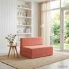 vidaXL Klappsofa Bett Rot-Orange 70 x 72 x 60 cm Stoff 900084 Bild 1
