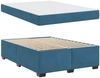 vidaXL Bettrahmen mit Matratze Dunkelblau 140 x 200 cm Stoff 3399294 Bild 4