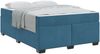 vidaXL Bettrahmen mit Matratze Dunkelblau 140 x 200 cm Stoff 3399294 Bild 2