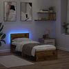 vidaXL Bettrahmen mit Kopfteil Altholz 75 x 190 cm Holzwerkstoff 885841 Bild 4