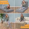 Bestschlaf Klappmatratze Spar-Set inkl. Husse & Transporttasche, Polyester, Grau / Creme, 90x200 cm Bild 3