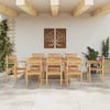 vidaXL Stuhl 8 pcs Braun 56 x 55 x 90,5 cm Massivholz Teak 3375765 Bild 4