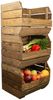 Kistenkolli Altes Land Allzweckkiste 3er Set Küchenregal 40x33x30 cm in palisander Gemüsekiste Obsthorde (Spar-Set, 3er Set) Bild 2