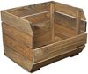 Kistenkolli Altes Land Allzweckkiste 3er Set Küchenregal 40x33x30 cm in palisander Gemüsekiste Obsthorde (Spar-Set, 3er Set) Bild 4