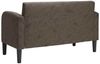 vidaXL Zweisitzer-Sofa Dunkelgrau 110 cm Kunstleder 4100542 Bild 5