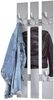 Garderobenleiste Wandgarderobe Jacket mit Motivdruck 5 Garderobenhaken grau-schwarz-Edelstahllook Bild 2