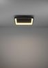 EGLO LED Deckenleuchte Loretello, dimmbare quadratische Deckenlampe mit Fernbedienung, Farbtemperatur einstellbar, 35x35 cm, Schwarz Weiß, energiesparend, Wohnzimmer Büro Bild 4