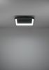 EGLO LED Deckenleuchte Loretello, dimmbare quadratische Deckenlampe mit Fernbedienung, Farbtemperatur einstellbar, 35x35 cm, Schwarz Weiß, energiesparend, Wohnzimmer Büro Bild 3