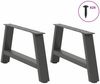 vidaXL Couchtischbeine A-Form 2 Stk. Anthrazit 70x(30-31) cm Stahl 4012826 Bild 3