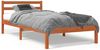 vidaXL Massivholzbett ohne Matratze Wachsbraun 90x190 cm Kiefernholz 844138 Bild 2