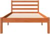 vidaXL Massivholzbett ohne Matratze Wachsbraun 90x190 cm Kiefernholz 844138 Bild 4