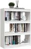vidaXL Bücherregal/Raumteiler Weiß 100x30x103 cm Kiefer Massivholz 808214 Bild 4