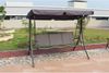 Garden Pleasure Hollywoodschaukel 3-Sitzer grau/schwarz Bild 2