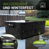 Juskys Gartenmöbel Abdeckplane CoverSafe Pro 220 x 140 x 75 cm - winterfest & wasserdicht - Schutzhülle für Gartentisch, UV-Schutz, Abdeckhaube Gartentisch Bild 4