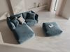 Micadoni Modulares Sofa Chris 4-Sitzer Samt Pastellblau Bild 5