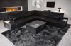 Mini Ecksofa Trivento L Form - Echtleder - schwarz Bild 3