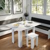 Esszimmer-Eckbank Roman Weiß 43.5 x 43.5 cm Vicco Bild 5