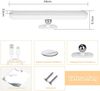 ZMH LED-Küchenschrankleuchte mit Bewegungsmelder – USB wiederaufladbare Küchenlampe, Schrankleuchte, 24 cm Bild 3