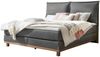 Zamora Boxspringbett grau Eiche MassivholzPolyester 203cm x 152cm x 128cm Bild 1