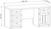 AX LIVING Bürotisch Palmano B1 – 160 cm breit, Andersen Kiefer Bild 2