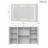 Simurq Badezimmerspiegelschrank Spiegelschrank Bad 100 cm Mit LED, Steckdose, Verstellbaren Regalen (Set) Breite 100 cm Bild 2