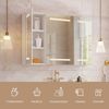 Simurq Badezimmerspiegelschrank Spiegelschrank Bad 100 cm Mit LED, Steckdose, Verstellbaren Regalen (Set) Breite 100 cm Bild 3