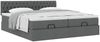 vidaXL Ottoman-Bett mit Matratzen Dunkelgrau 180x200 cm Stoff 3312016 Bild 5