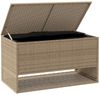 vidaXL Outdoor-Kissenbox Beige 100x55x55,5 cm Poly Rattan 4104144 Bild 3