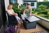 Dmora Outdoor-Sessel Steinbach, Gartensessel, Loungesessel für außen, Bequemer Stuhl für den Garten, 62x60 h89 cm, Anthrazit Bild 2