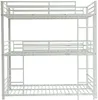 Vente-unique - ELOUAN Bett Metall Weiß - B 103 cm x H 205 cm x L 200 cm Bild 2