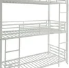 Vente-unique - ELOUAN Bett Metall Weiß - B 103 cm x H 205 cm x L 200 cm Bild 3