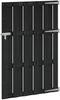 vidaXL Gartentor 100 x 150 cm WPC und Aluminium Schwarz 42039045 Bild 2