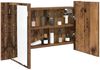 vidaXL Badezimmerspiegelschrank Altholz 80 x 12 x 45 cm Holzwerkstoff 886226 Bild 3