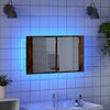 vidaXL Badezimmerspiegelschrank Altholz 80 x 12 x 45 cm Holzwerkstoff 886226 Bild 5