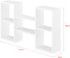 Wandregal Lillesand mit 5 Ablagen 101x18x60 cm Weiß [en. casa] Bild 2