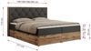 Boxspringbett, Schlafzimmerbett, Bettkasten - VENETO - 200 x 200 cm - Dunkelgrau Kunstleder - H3 Bild 5