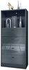 Vladon Kommode Pino V3, Anrichte mit 4 Schubladen & 1 offenem Fach, Anthrazit matt/Grau Hochglanz ohne LED (56 x 125 x 36 cm) Bild 5