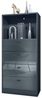 Vladon Kommode Pino V3, Anrichte mit 4 Schubladen & 1 offenem Fach, Anthrazit matt/Grau Hochglanz ohne LED (56 x 125 x 36 cm) Bild 4