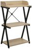 HTI-Living Standregal Regal Cedrik mit 3 Regalfächern Artisaneiche-Schwarz, Stück 1-tlg. Bild 2