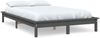 vidaXL Massivholzbett Grau 180x200 cm Kiefer 820558 Bild 2